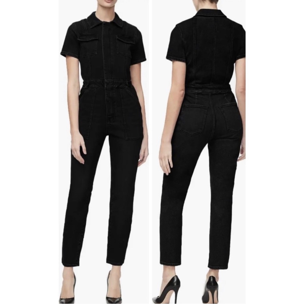 NEW GOOD AMERICAN Fit for Success Jumpsuit B223